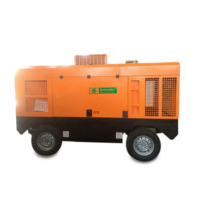 China Mijnbouw Diesel Draagbare Luchtcompressor Met motor 4300mm * 2000mm * 2800mm verdeler