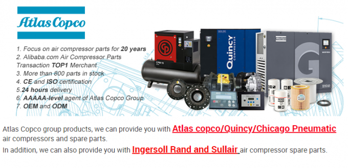 Zuiger van Copco van de olie de Vrije Atlas ALS Industrieel Aluminium Materiële ISO 1